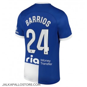 Atletico Madrid Pablo Barrios #24 Vieraspaita 2023-24 Lyhythihainen